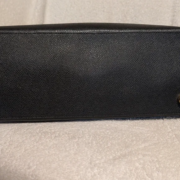 Coach Black Leather Satchel Handbag - Picture 8 of 9